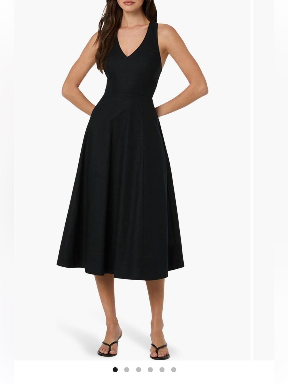 WORN ONCE - ASTR THE LABEL Cross Back Sleeveless Midi Dress